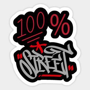 100% STREET DESIGN Sticker